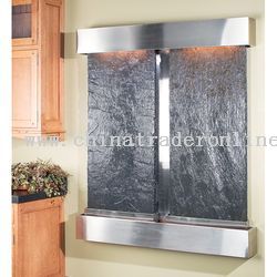 Cottonwood Falls Wall Fountain - Stainless Steel